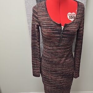 SO Multicolor Long Sleeve Dress